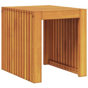 vidaXL Beistelltisch &Ouml;l-Natur 43 x 36 x 40 cm Massivholz Teak