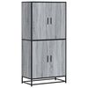 vidaXL Highboard Grau Sonoma 68x35x139 cm Holzwerkstoff