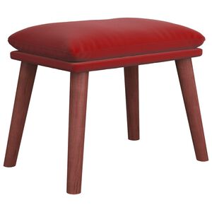 vidaXL Fu&szlig;hocker Weinrot 45x29,5x35 cm Samt