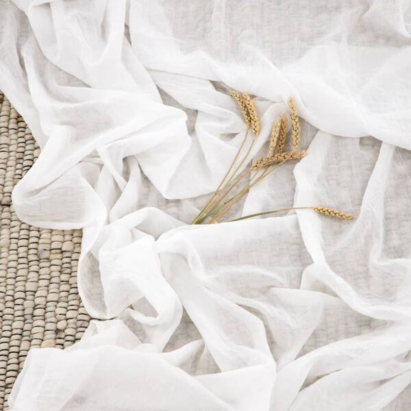 Venture Home Gardine Elena 240x135 cm Polyester Wei&szlig;