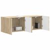 vidaXL TV-Wandschrank 2 pcs Sonoma-Eiche 59,5 x 31 x 40 cm