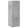 vidaXL Apothekerschrank Betongrau 40x41x118 cm Holzwerkstoff