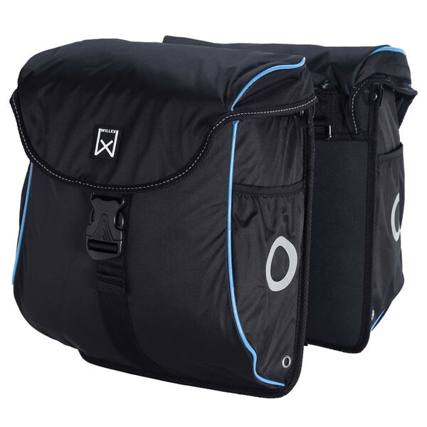 Willex Fahrradtaschen 300 Flexi 24 L Schwarz und Blau