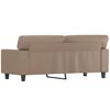 vidaXL 2-Sitzer-Sofa Cappuccino-Braun 140 cm Kunstleder
