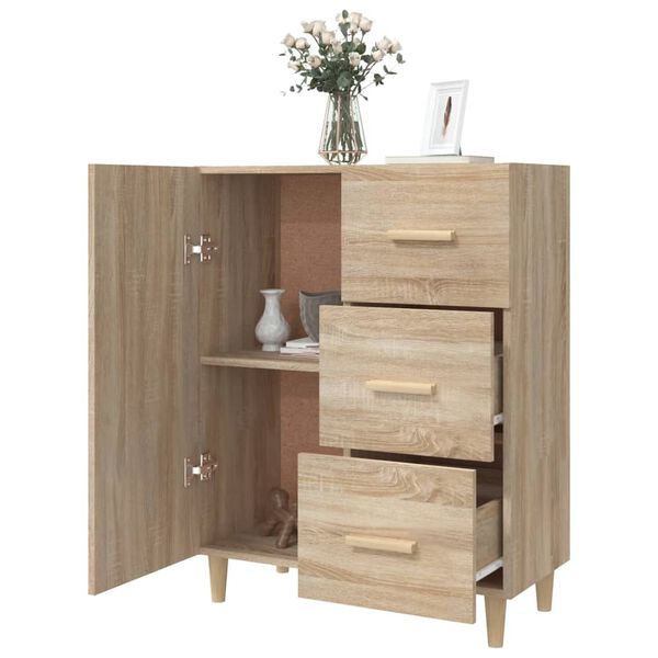 vidaXL Sideboard Sonoma-Eiche 69,5x34x90 cm Holzwerkstoff