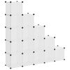 vidaXL Regalsystem mit 15 W&uuml;rfeln Transparent PP
