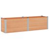 vidaXL Hochbeet Braun 200 x 50 x 54 cm WPC und Aluminium
