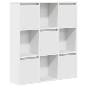 vidaXL B&uuml;cherregal Wei&szlig; 89x24x101,5 cm Holzwerkstoff