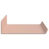 vidaXL Schwebendes Regal 4 pcs Rosa 40 x 8,5 x 2,5 cm Stahl
