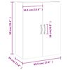 vidaXL Wandschrank Sonoma-Eiche 69,5x34x90 cm
