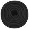vidaXL Bootsseil Schwarz 12 mm 250 m Polypropylen