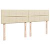vidaXL Boxspringbett mit Matratze Creme 180x200 cm Stoff