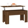 vidaXL Couchtisch Braun Eichen-Optik 101x49x52 cm Holzwerkstoff