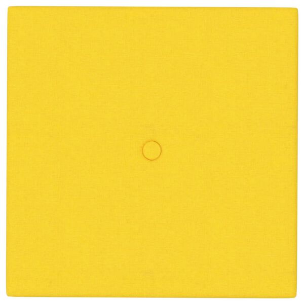 vidaXL Wandpaneele 12 Stk. Hellgelb 30x30 cm Stoff 1,08 m&sup2;