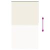 vidaXL Verdunkelungsrollo Cremewei&szlig; 130x230cm Stoffbreite 126,6cm
