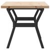 vidaXL Couchtisch Y-Gestell 100x50x45,5 cm Massivholz Kiefer Stahl