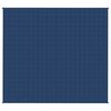 vidaXL Gewichtsdecke Blau 200x220 cm 9 kg Stoff