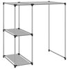 vidaXL Waschmaschinenregal Grau 87x55x90,5 cm Eisen
