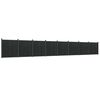 vidaXL Zaunelement Grau 1391x186 cm WPC