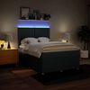vidaXL Boxspringbett mit Matratze Blau 140x200 cm Stoff