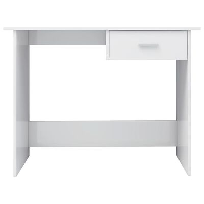 vidaXL Schreibtisch Hochglanz-Weiß 100×50×76 cm Holzwerkstoff