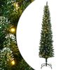 vidaXL K&uuml;nstlicher Weihnachtsbaum Schlank 300 LEDs 180 cm
