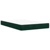 vidaXL Boxspringbett mit Matratze Dunkelgr&uuml;n 140x190 cm Samt