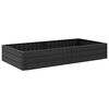 vidaXL Hochbeet Schwarz 151 x 75,5 x 25 cm PP