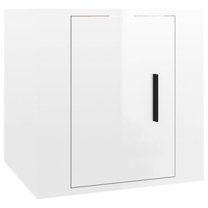 vidaXL TV-Wandschrank Hochglanz-Wei&szlig; 40x34,5x40 cm