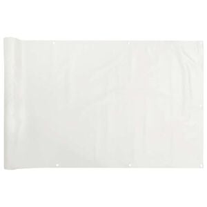 vidaXL Balkon-Sichtschutz Wei&szlig; 600x120 cm PVC