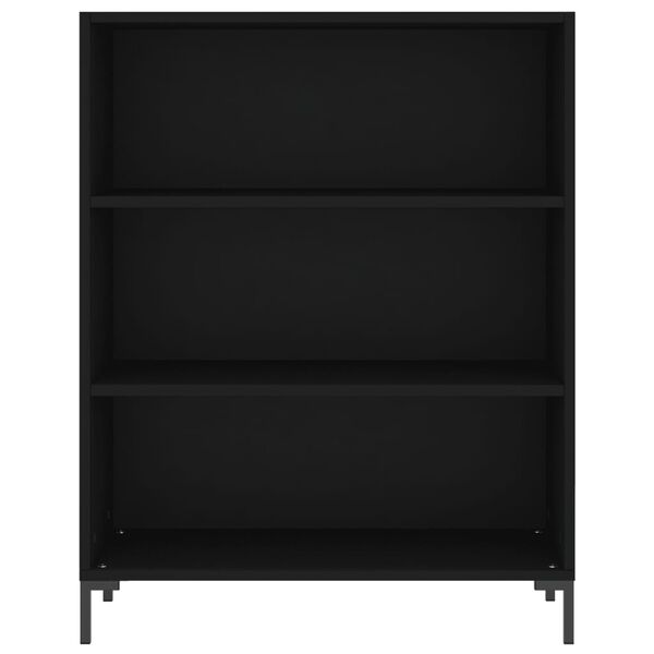 vidaXL B&uuml;cherregal Schwarz 69,5x32,5x90 cm Holzwerkstoff