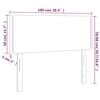 vidaXL Kopfteil Hellgrau 100x5x78/88 cm Samt