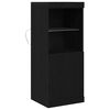 vidaXL LED-Sideboard Schwarz Eichen-Optik 41 x 37 x 100 cm