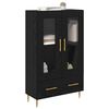 vidaXL Highboard Schwarz Eichen-Optik 69,5 x 31 x 115 cm