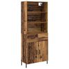 vidaXL Highboard Altholz 69,5 x 32,5 x 180 cm Holzwerkstoff