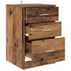 vidaXL Nachttisch mit Schubladen Altholz 40 x 40 x 63 cm Holzwerkstoff