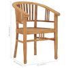 vidaXL 3-tlg. Garten-Essgruppe Teak Massivholz