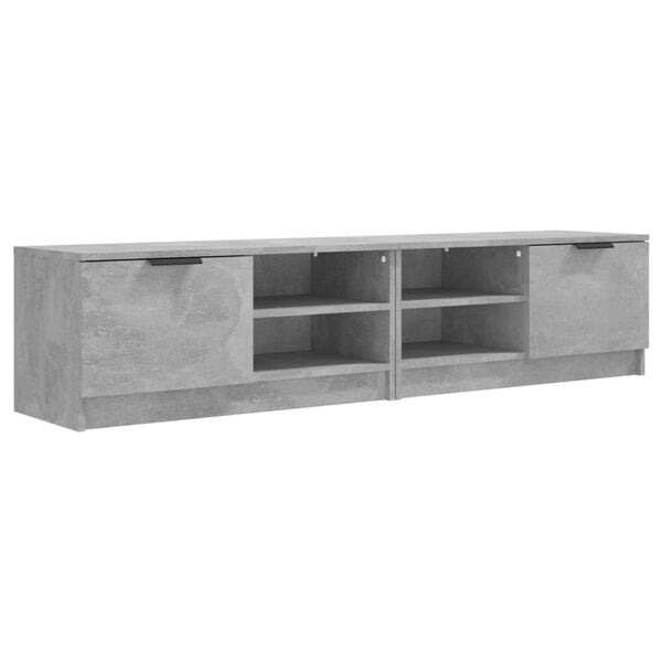vidaXL TV-Schränke 2 Stk. Betongrau 80x35x36,5 cm Holzwerkstoff
