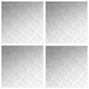 vidaXL Stufenmatten 4 stk. 50 x 50 cm Silber Aluminium Quadratisch