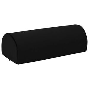 vidaXL Fu&szlig;st&uuml;tzenkissen Uni Schwarz 42 x 18 x 13 cm PU-Schaum