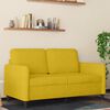 vidaXL 2-Sitzer-Sofa Gelb 120 cm Samt