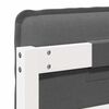 vidaXL Gepolstertes Kopfteil mit Kopfteil Wei&szlig; und Hellgrau 160 cm