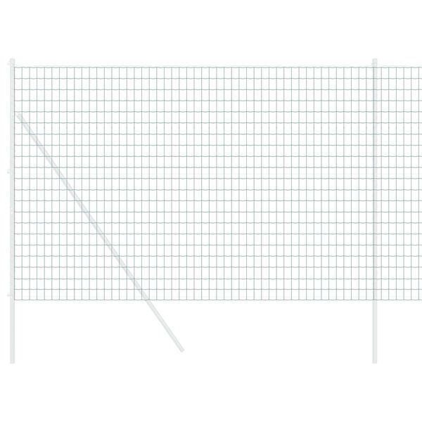 vidaXL Eurozaun Grün 1,5 x 10 m PVC-beschichtetes Eisen