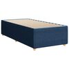 vidaXL Boxspringbett mit Matratze Blau 90x190 cm Stoff