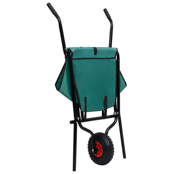 vidaXL Gartenschubkarre Klappbar 60 L Gr&uuml;n