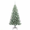 vidaXL K&uuml;nstlicher Weihnachtsbaum beschneit mit LED Licht 180 cm