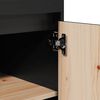 vidaXL Highboard Schwarz 60x40x116,5 cm Massivholz Kiefer