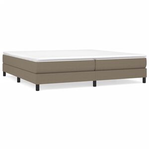 vidaXL Boxspringbettgestell Taupe 200x200 cm Stoff