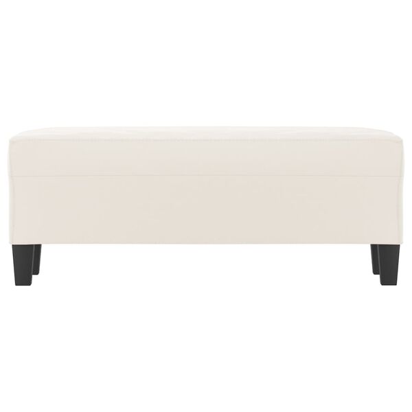 vidaXL Sitzbank Beige 100x35x41 cm Mikrofasergewebe