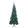vidaXL Eckiger k&uuml;nstlicher Weihnachtsbaum Gr&uuml;n 180 cm PVC und Metall